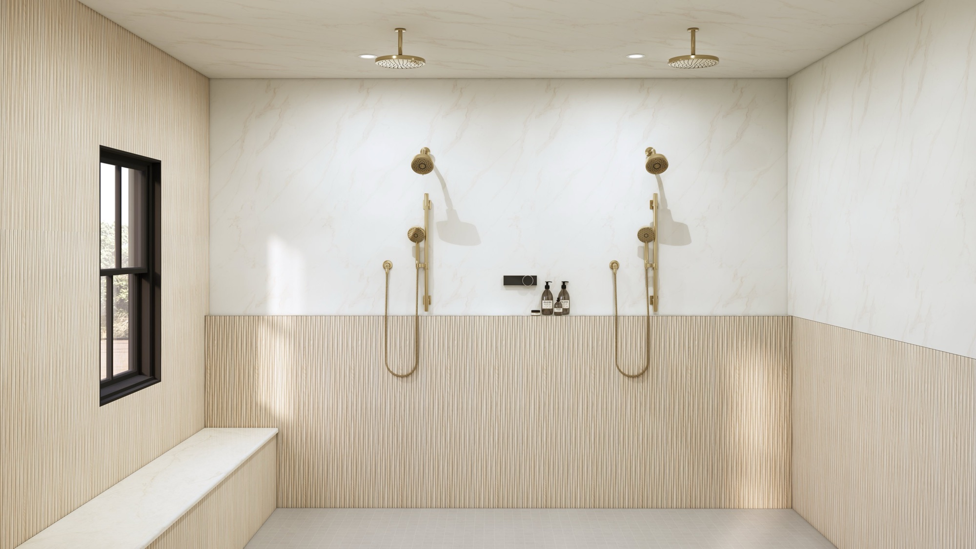 Primary suite shower at 776 Comanche Lane